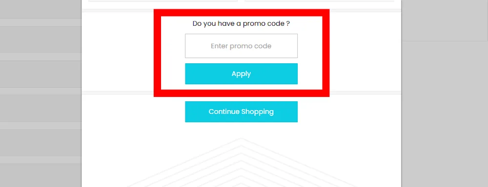Screenshot showing where to apply a Dolphin Fitness promo code during checkout on www.dolphinfitness.co.uk.